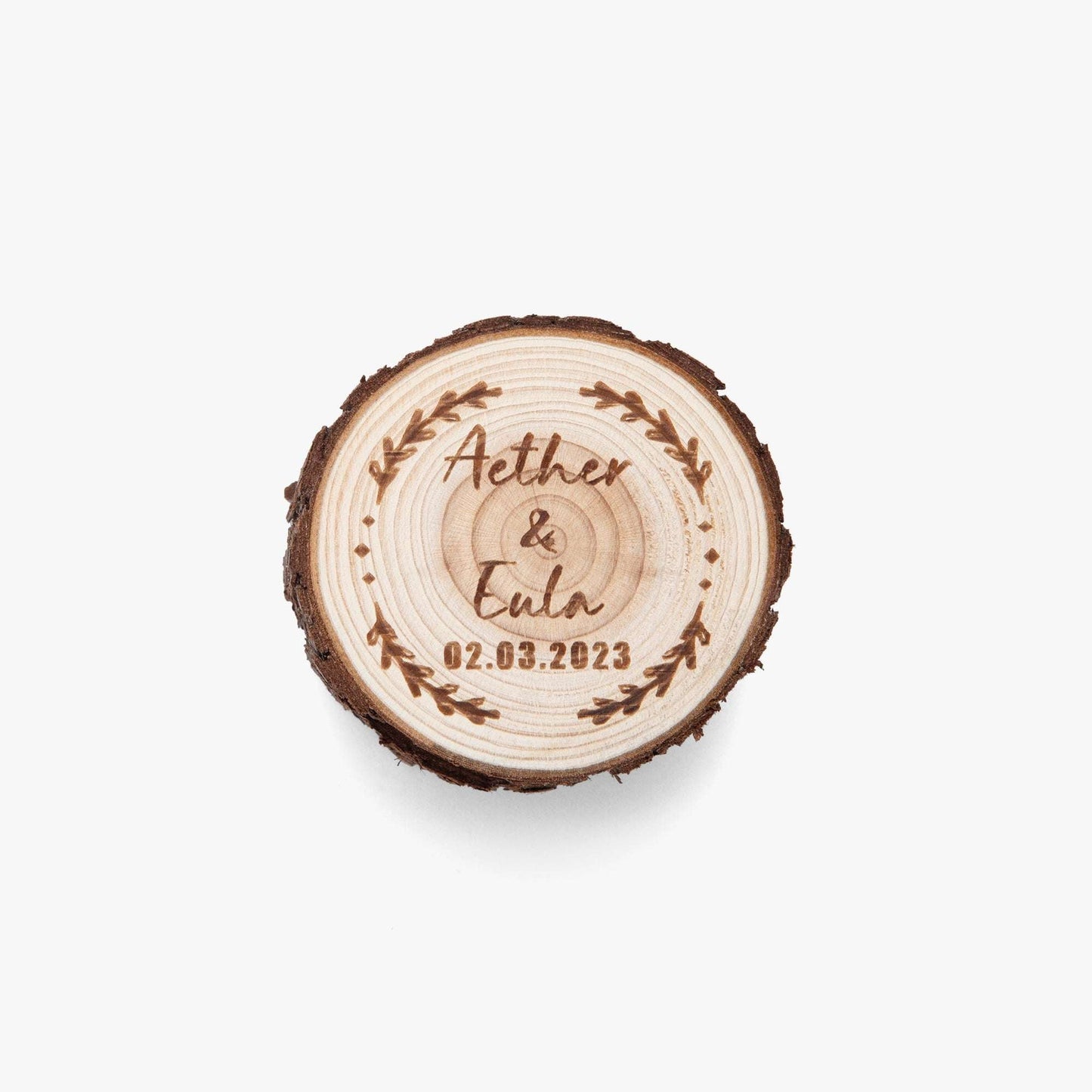 Round Wooden Ring Box – Elegant Wedding Ceremony Keepsake - Care & Keepsakes