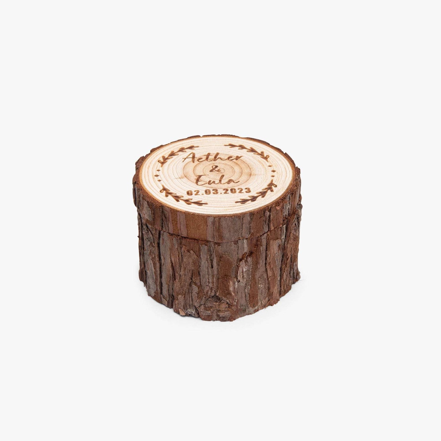 Round Wooden Ring Box – Elegant Wedding Ceremony Keepsake - Care & Keepsakes
