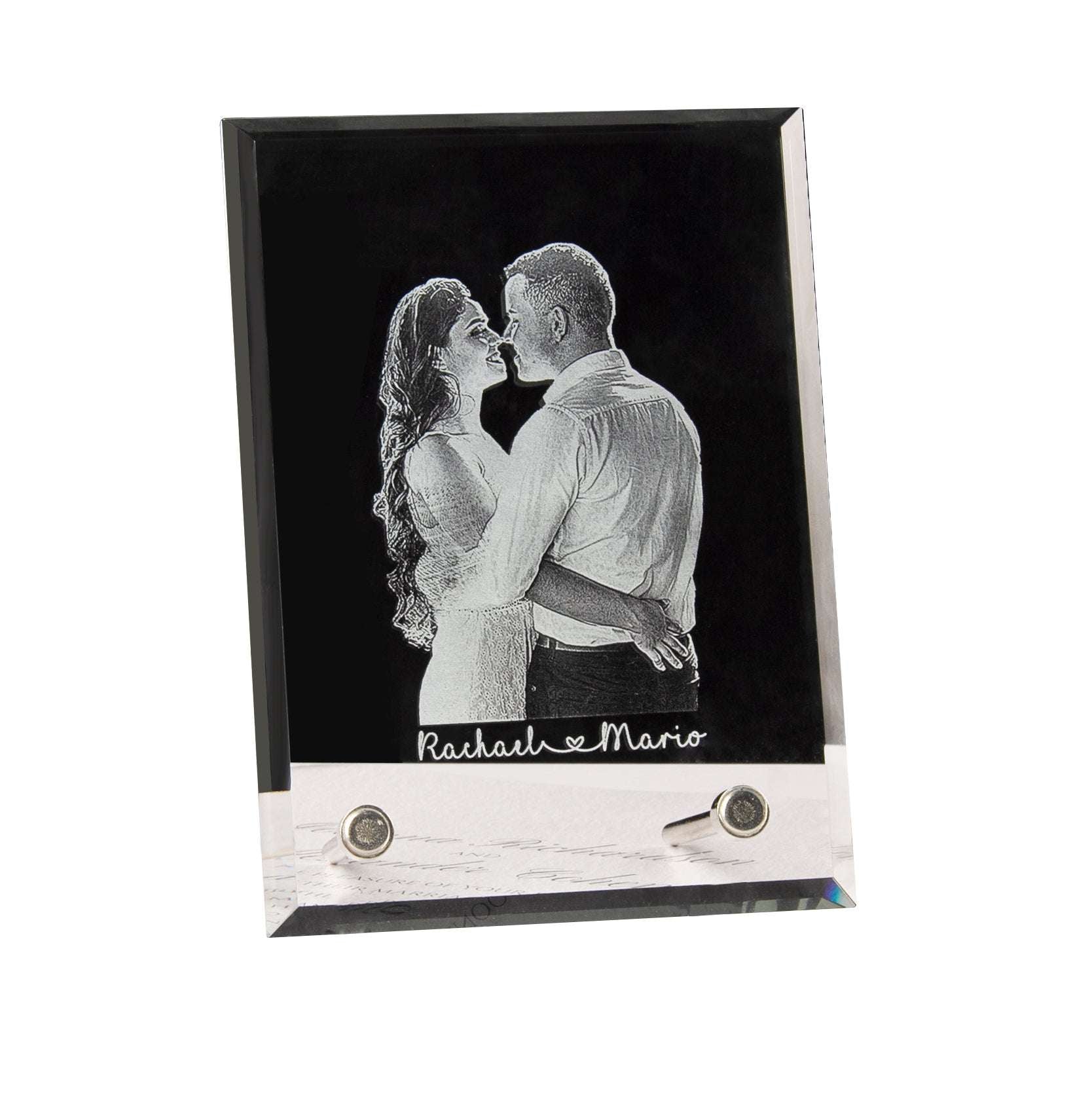 3D Engraved Crystal Photo Frame – Personalized Keepsake & Stylish Home Decor - Care & Keepsakes