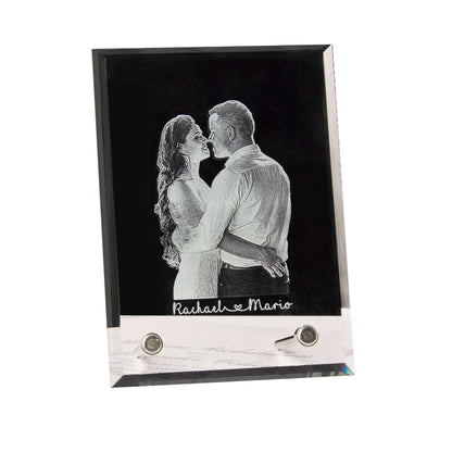 3D Engraved Crystal Photo Frame – Personalized Keepsake & Stylish Home Decor - Care & Keepsakes