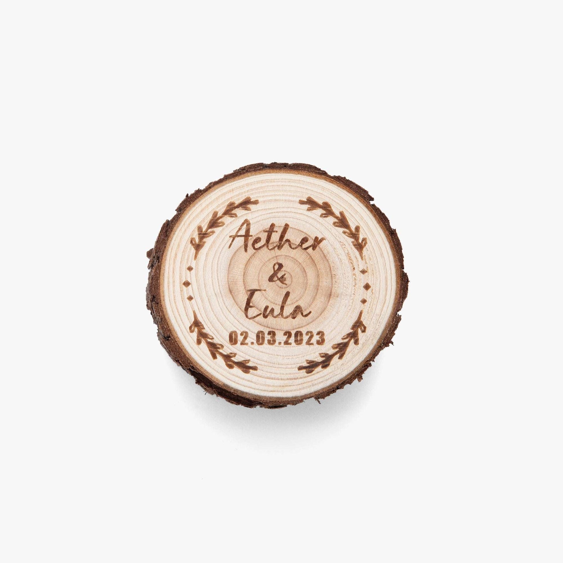 Round Wooden Ring Box – Elegant Wedding Ceremony Keepsake - Care & Keepsakes