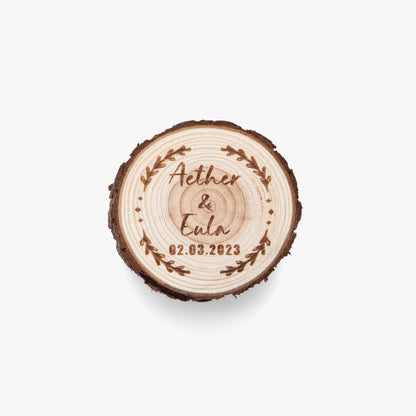 Round Wooden Ring Box – Elegant Wedding Ceremony Keepsake - Care & Keepsakes