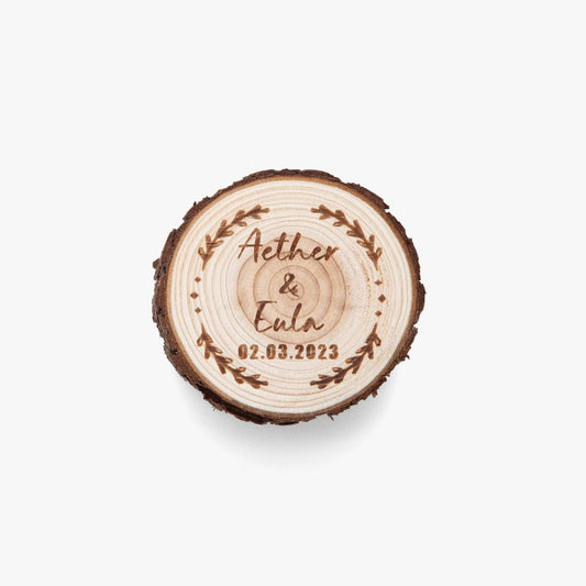 Round Wooden Ring Box – Elegant Wedding Ceremony Keepsake - Care & Keepsakes