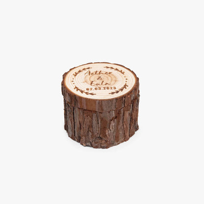 Round Wooden Ring Box – Elegant Wedding Ceremony Keepsake - Care & Keepsakes